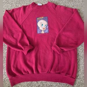 Vintage Tweety‎ Bird Sweatshirt 1996 Warner Bros XL